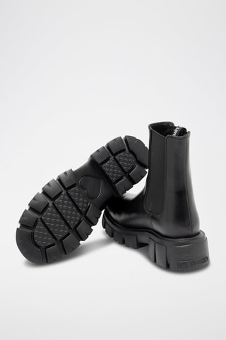 Bottines Chelsea en cuir - Noir