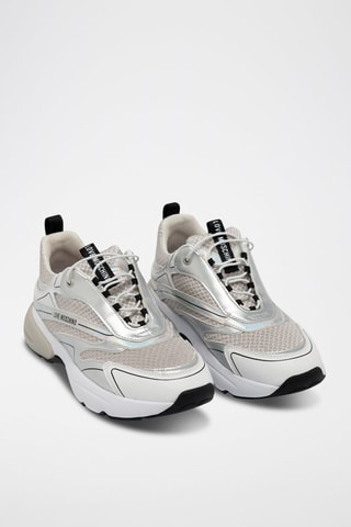 Baskets plateformes en cuir - Blanc