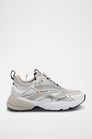 Baskets plateformes en cuir - Blanc