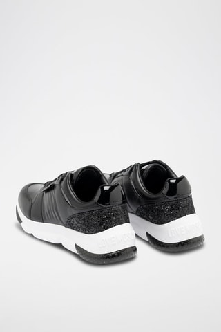 Baskets plateformes en cuir - Noir