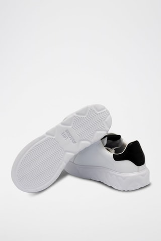 Baskets plateformes en cuir - Blanc