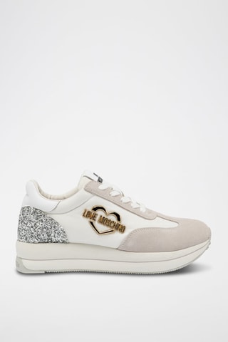 Baskets plateformes en cuir - Blanc
