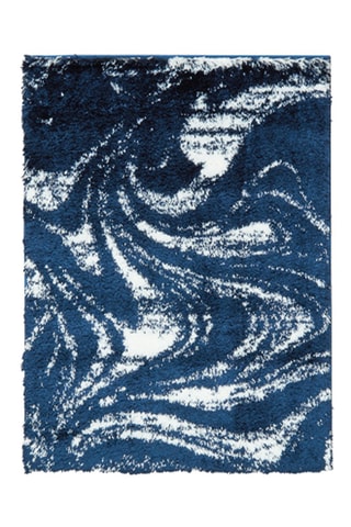 Tapete Oslo Azul e branco