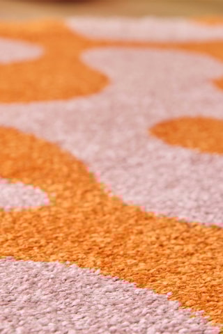Tapete Groovy - Laranja e rosa