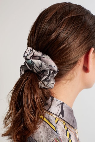 Elástico para o cabelo Scrunchie - Cinzento