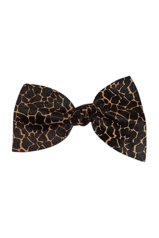 Gancho em couro Small - Preto e camel