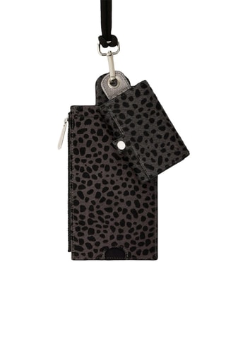 Porta-chaves em couro The Minis - Preto