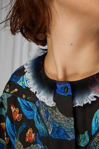 Camisa Trigalière - Preto e azul