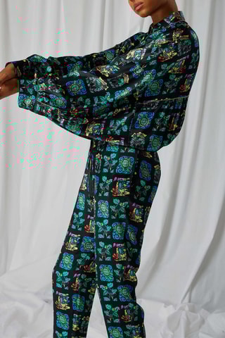 Camisa Tasman - Preto e verde