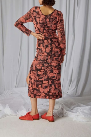 Vestido comprido Pete - Coral