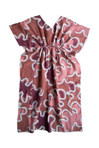 Vestido comprido Ocre