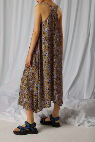 Vestido Java - Camel e lavanda