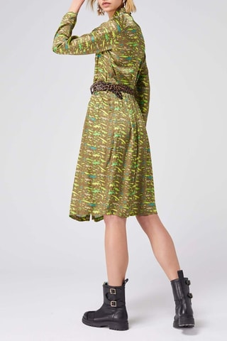 Vestido direito Verde