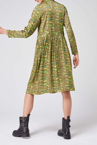 Vestido direito Verde