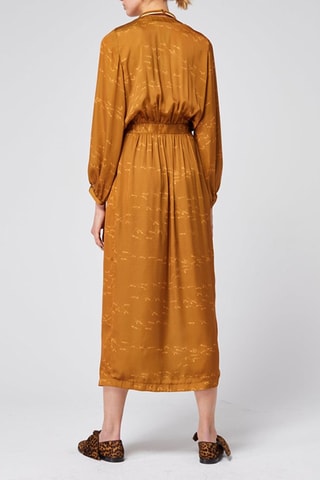 Vestido direito Camel