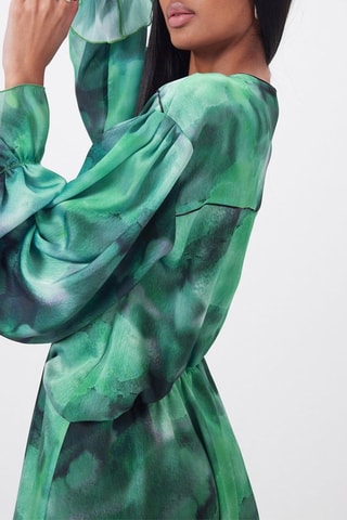 Vestido estilo patinadora Verde