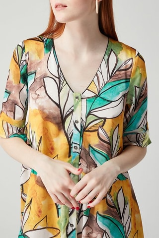 Vestido direito 
Amarelo