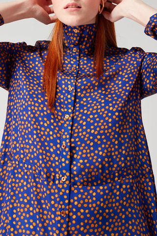 Vestido direito 
Azul