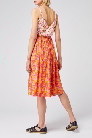 Vestido estilo patinadora 
Laranja