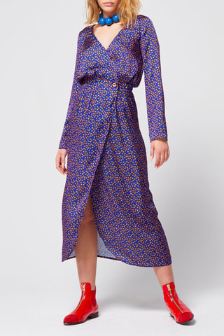 Vestido direito 
Azul