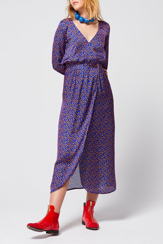 Vestido direito 
Azul