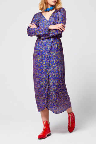 Vestido direito 
Azul