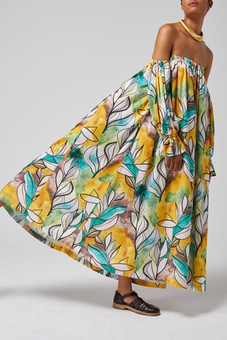 Vestido comprido 
Amarelo