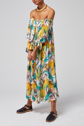 Vestido comprido 
Amarelo