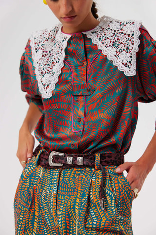 Camisa Vermelho e verde
