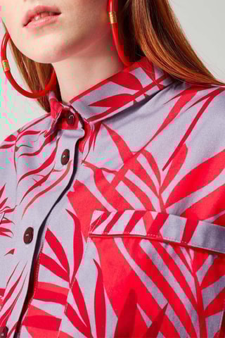 Camisa Violeta e vermelho