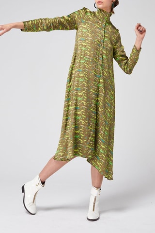 Vestido-camisa 
Verde