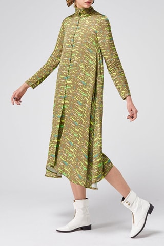 Vestido-camisa 
Verde
