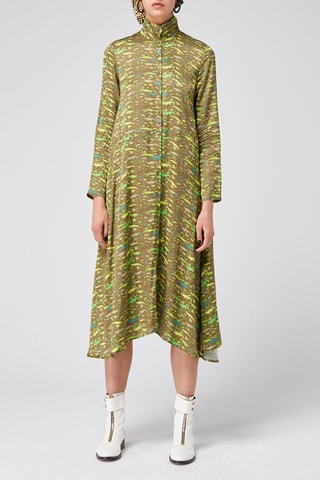 Vestido-camisa 
Verde