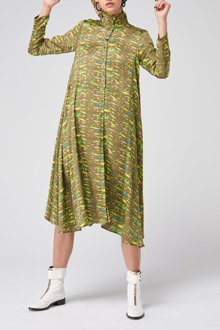 Vestido-camisa 
Verde