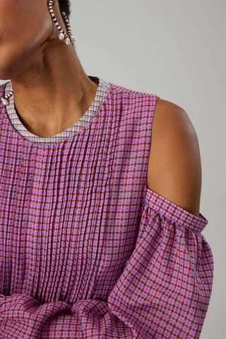 Blusa Blanca - Rosa e lavanda