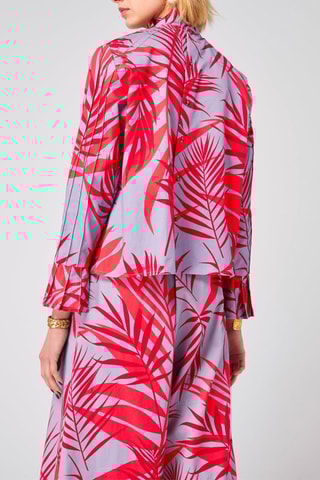 Blusa Violeta e vermelho