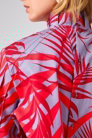 Blusa Violeta e vermelho