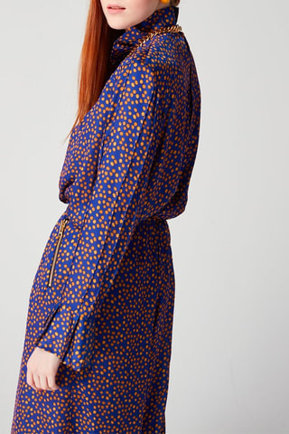 Blusa Azul e laranja