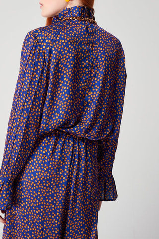 Blusa Azul e laranja