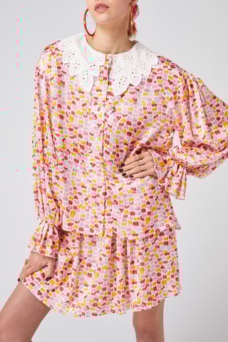 Blusa Vermelho e branco