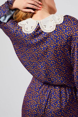 Blusa Azul e laranja