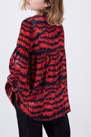 Blusa Vermelho e preto