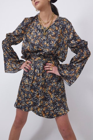 Blusa Preto e camel