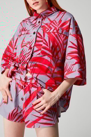 Calções Violeta e vermelho