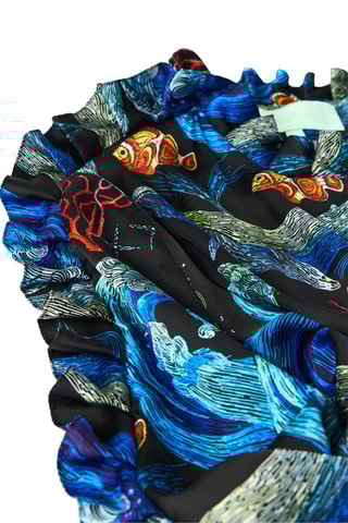 Blusa e calças Azul e preto