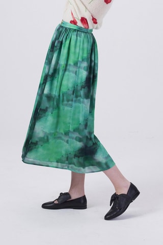 Saia midi Verde