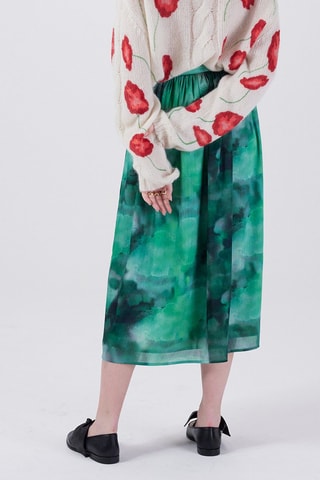 Saia midi Verde