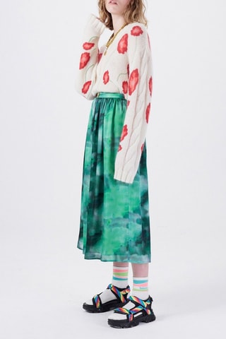 Saia midi Verde