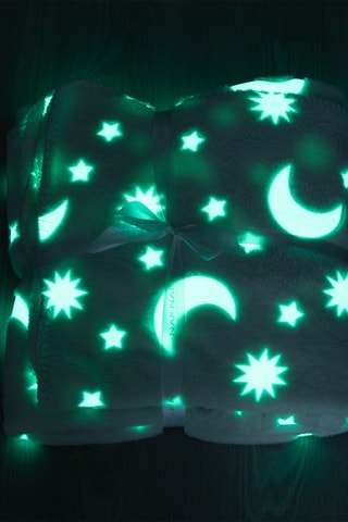 Cobertor fluorescente Stars - Azul - 80 x 110 cm
