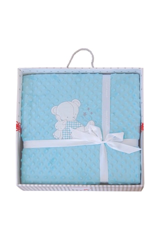 Cobertor Bubble Bear Stars Azul - 80 x 110 cm